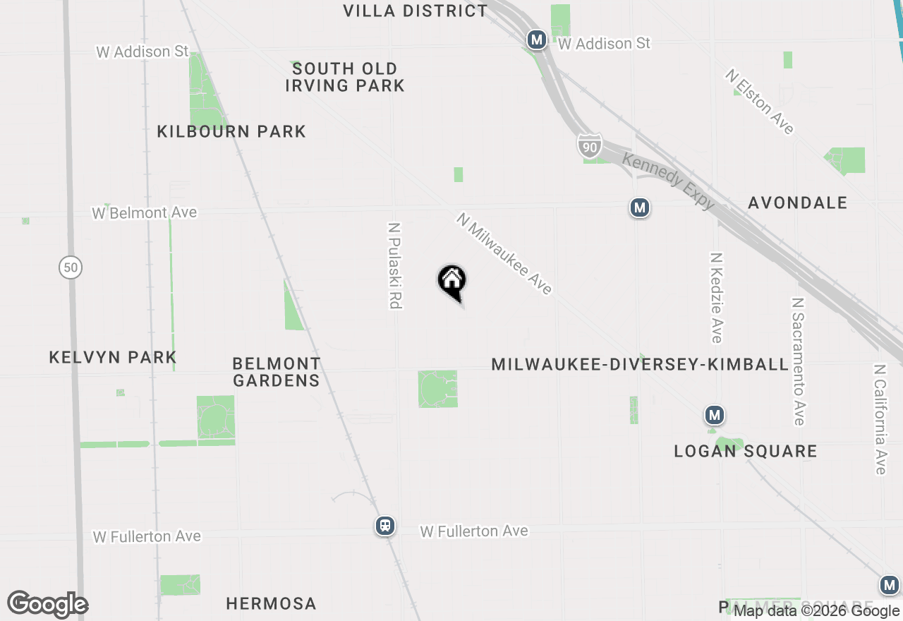 Map of 2926 N Avers Avenue, Chicago, IL 60618