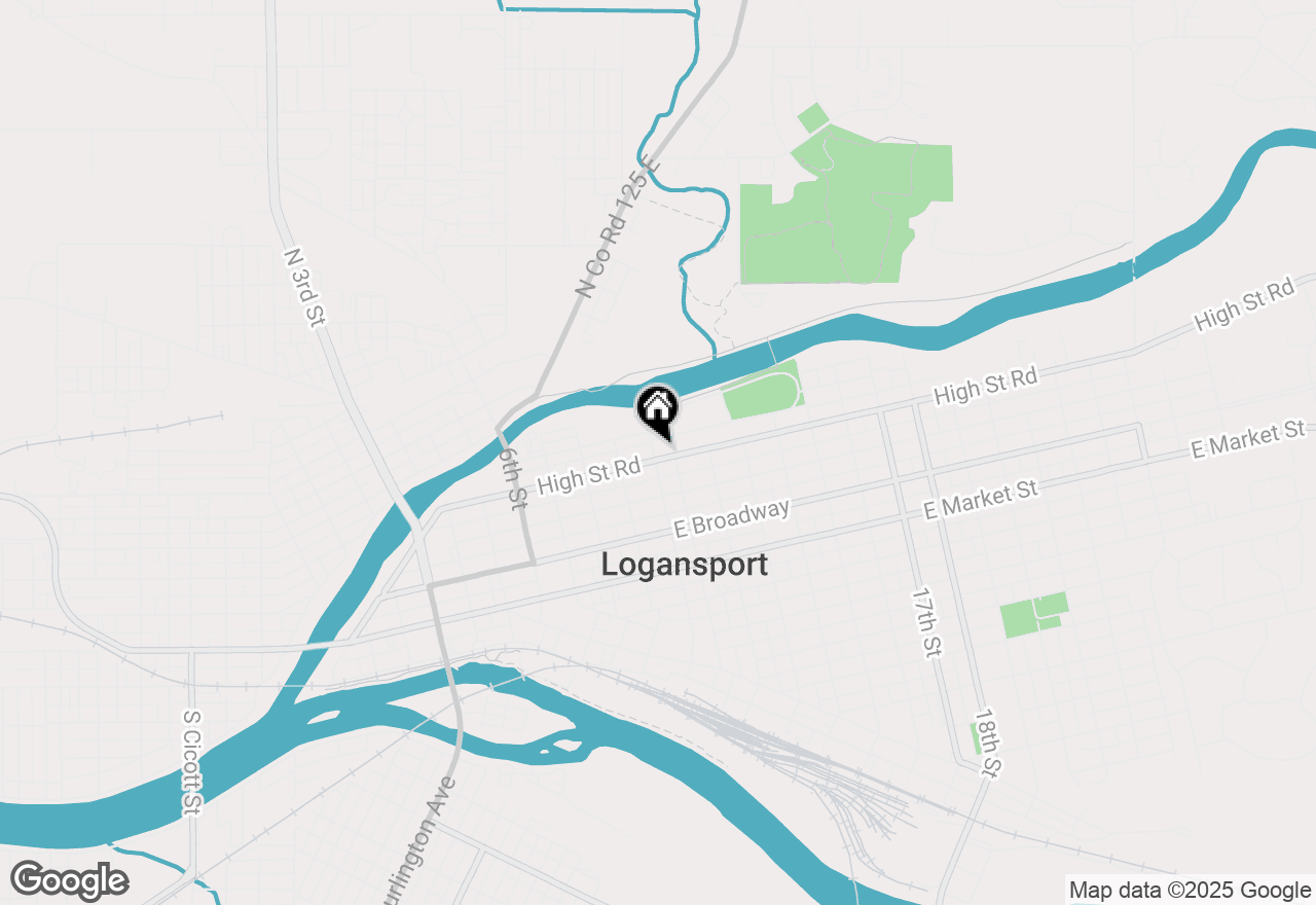 Map of 1002 High Street, Logansport, IN 46947