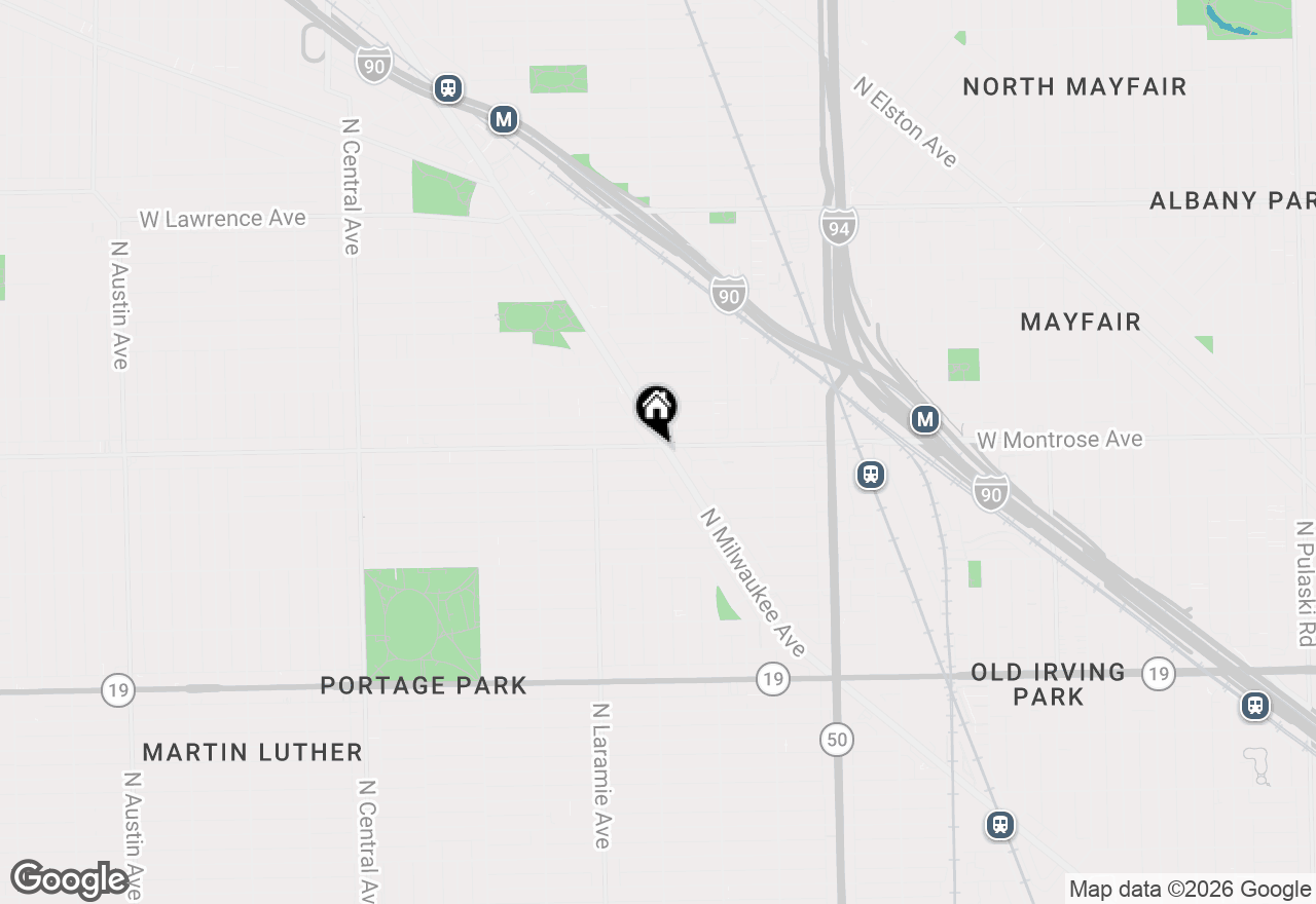 Map of (Address confidential), Chicago, Illinois 60641