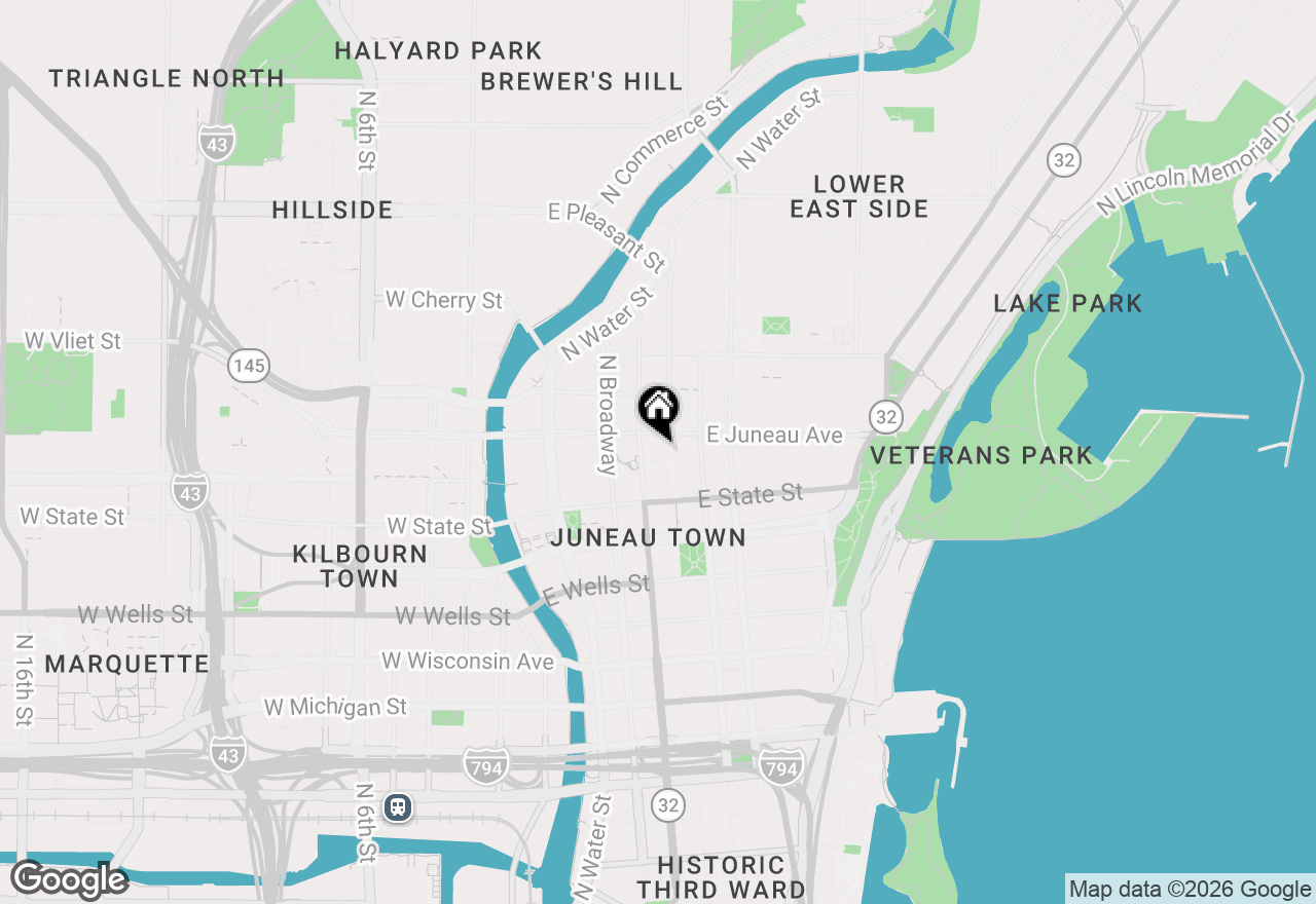 Map of 1108 N Milwaukee St #310, Milwaukee, WI 53202