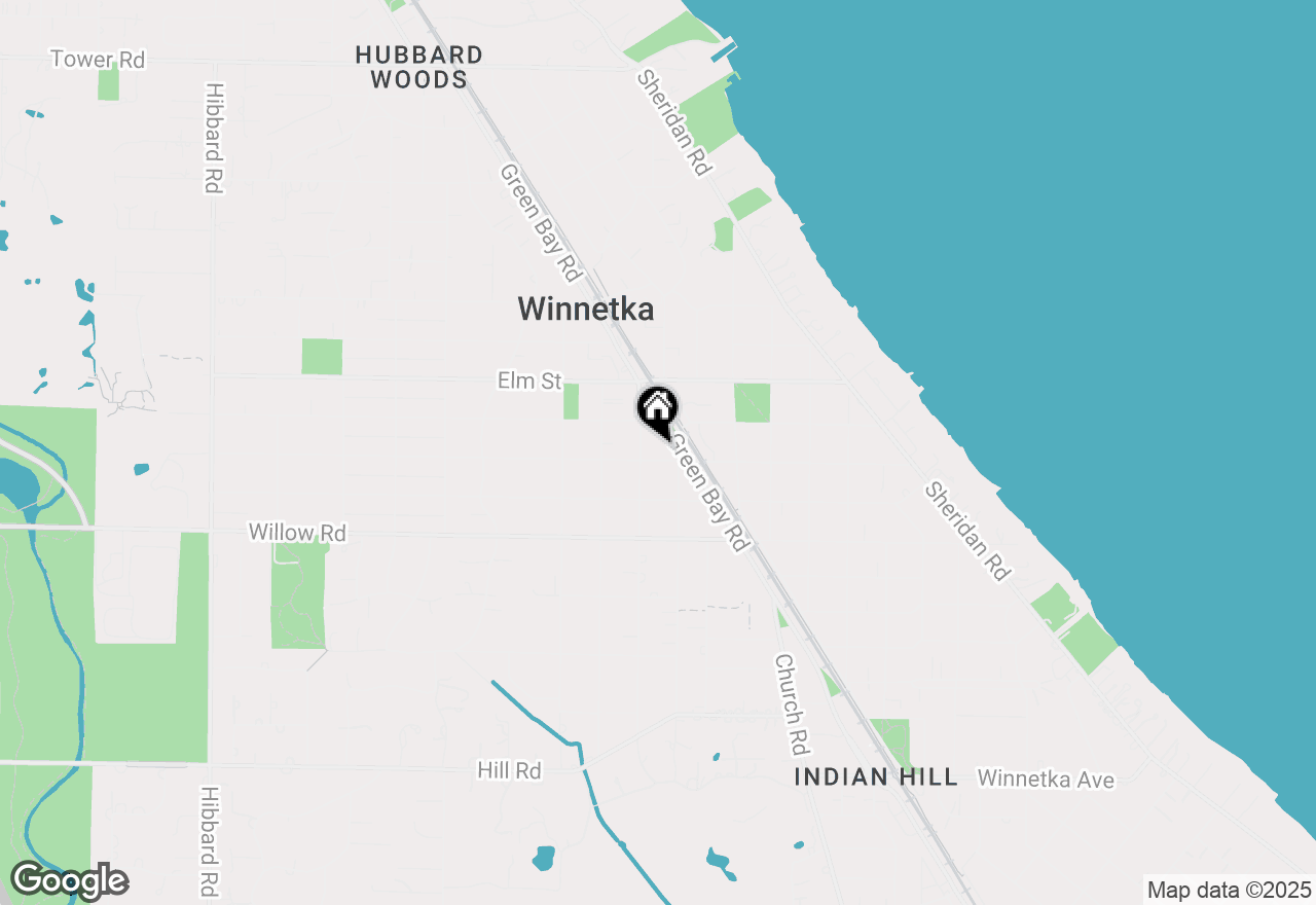 Map of 761 Cherry Street #3, Winnetka, IL 60093