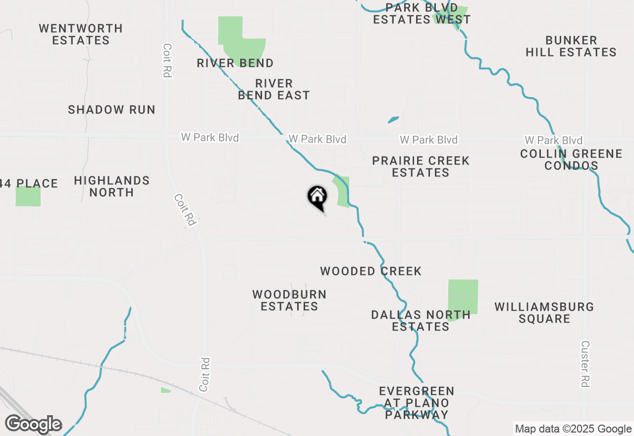 Map of 3321 Fontaine Street, Plano, TX 75075