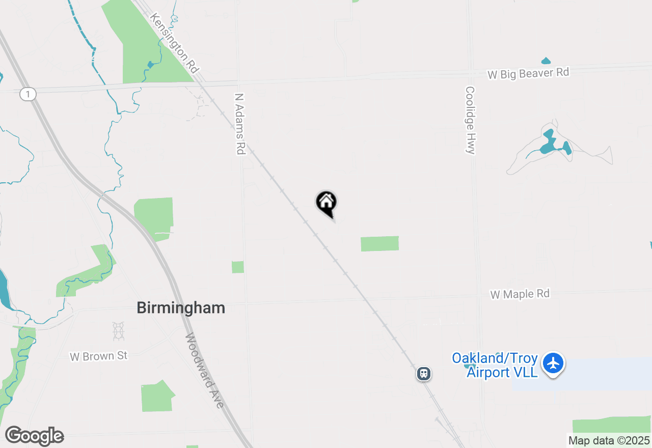 Map of 695 Graefield, Birmingham, MI 48009