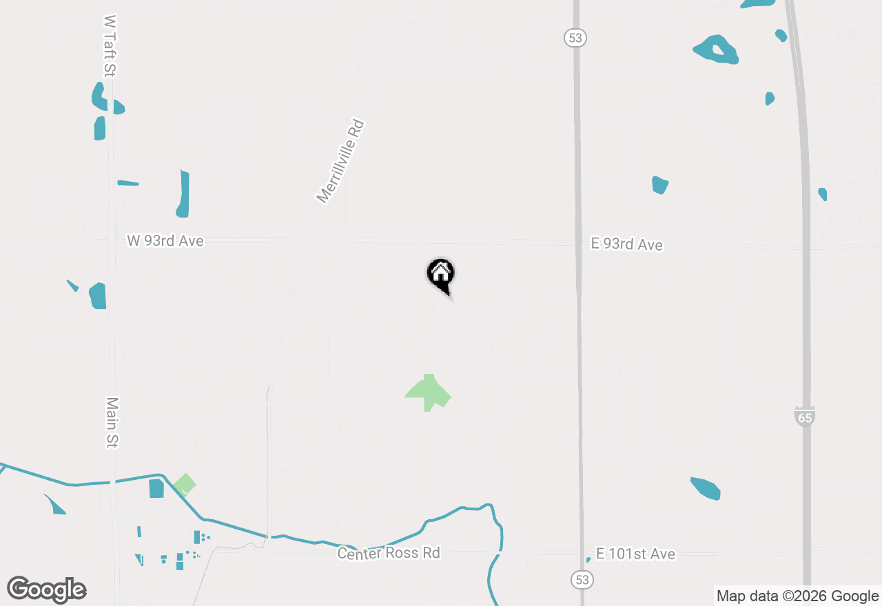 Map of 9427 Van Buren Street, Crown Point, IN 46307