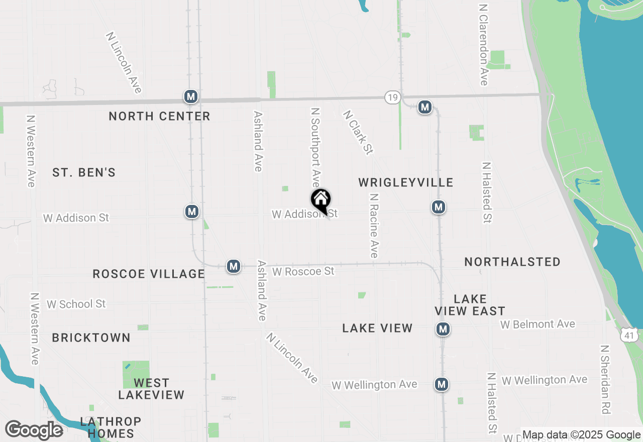 Map of 3543 N Southport Avenue #4N, Chicago, IL 60657