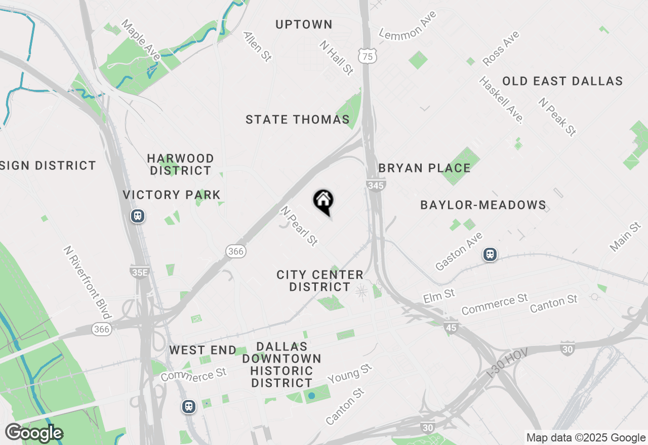 Map of 1747 Leonard Street #801, Dallas, TX 75201