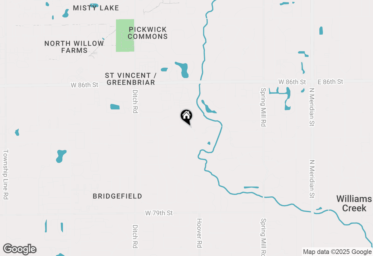 Map of 8330 Claridge Road, Indianapolis, IN 46260