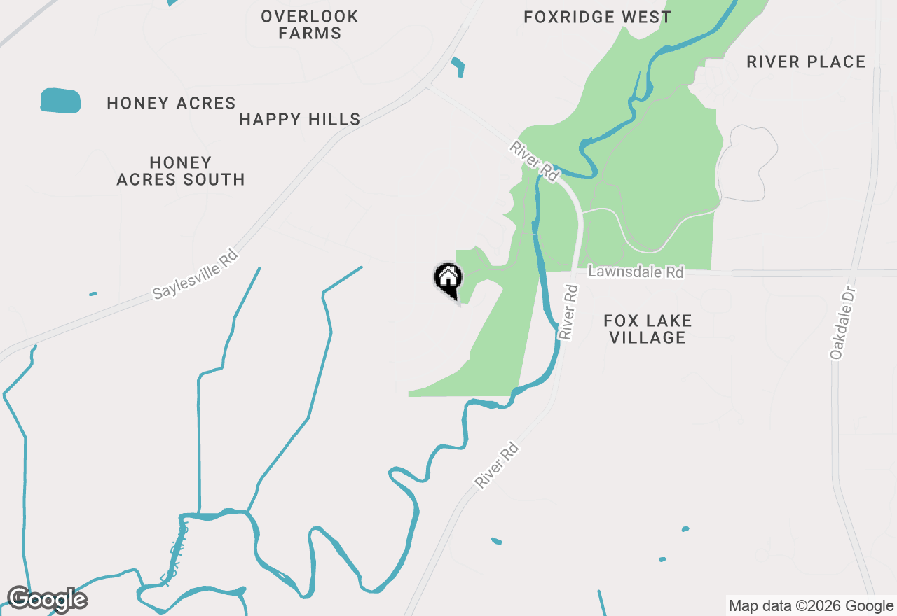 Map of 3800 Rivers Crossing Dr, Waukesha, WI 53189