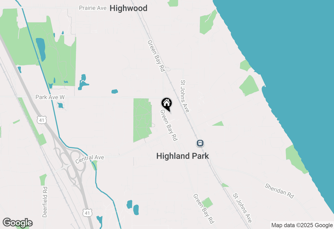 Map of 650 Elm Place #217, Highland Park, IL 60035