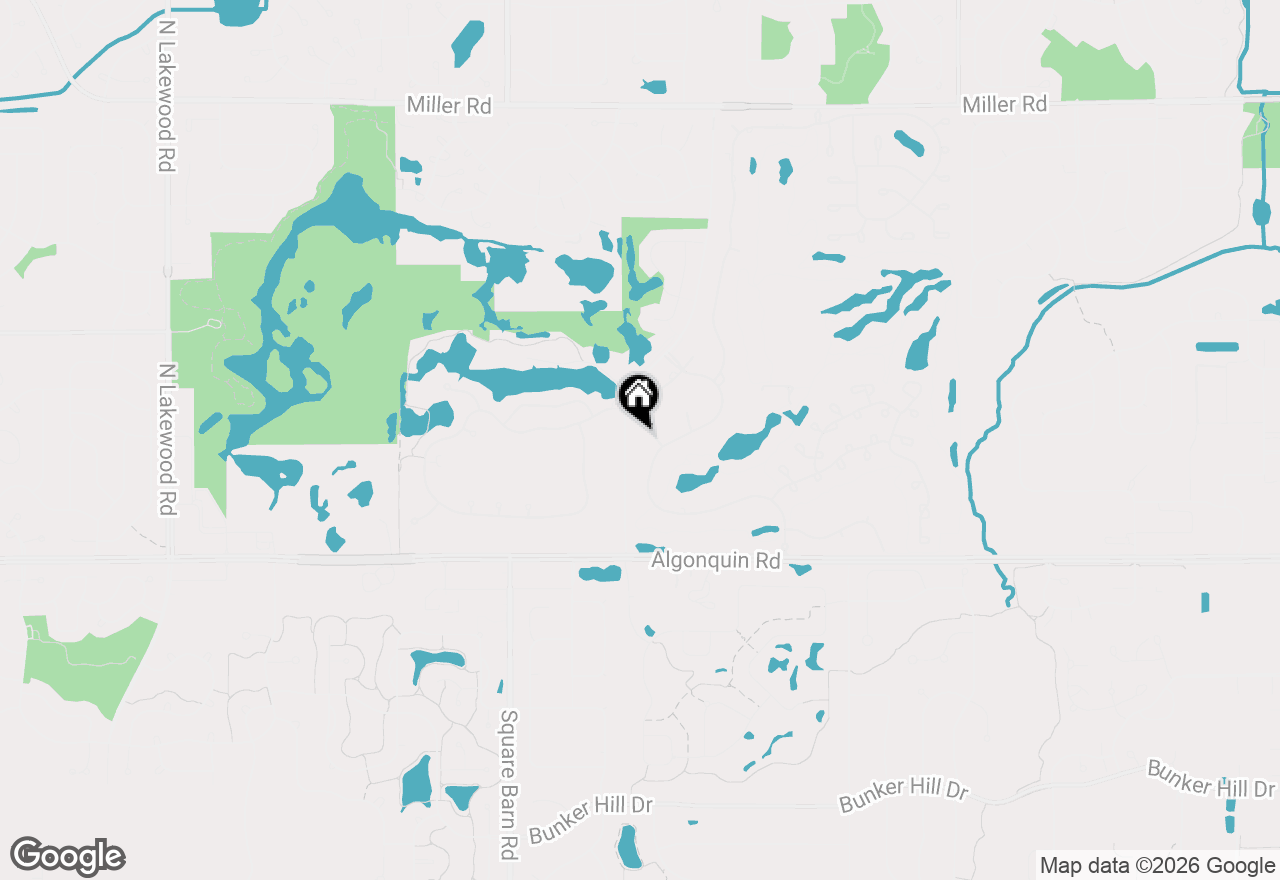 Map of 211 Ridge Lane, Lake In The Hills, IL 60156