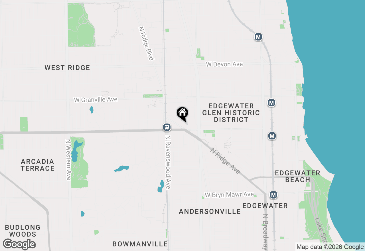 Map of 6025 N Ridge Avenue #3W, Chicago, IL 60660