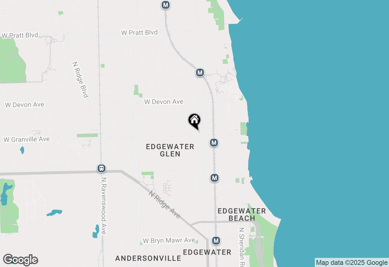 Map of 1234 W Granville Avenue, Chicago, IL 60660