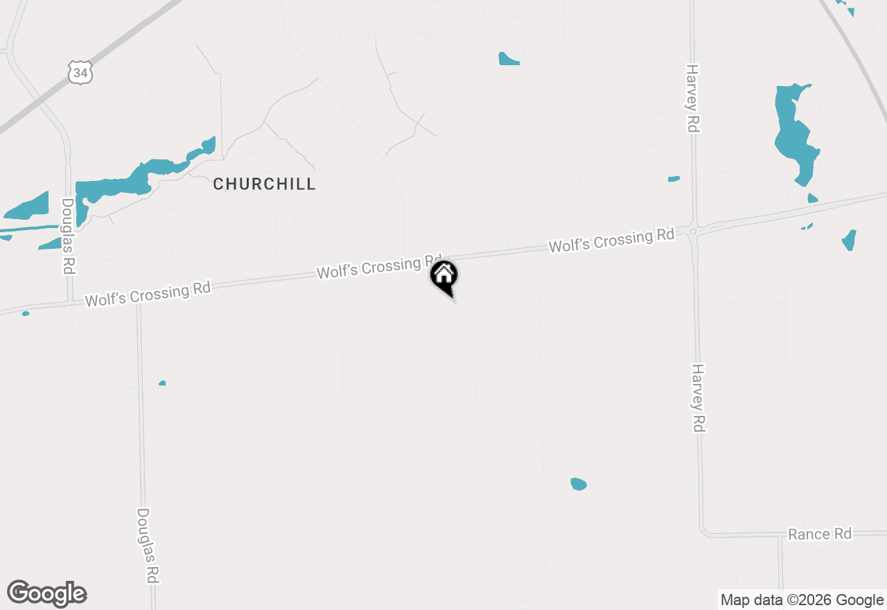 Map of 2319 Hirsch Road, Oswego, IL 60543