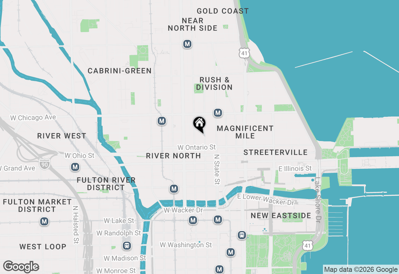 Map of 60 W Erie Street #601, Chicago, IL 60654