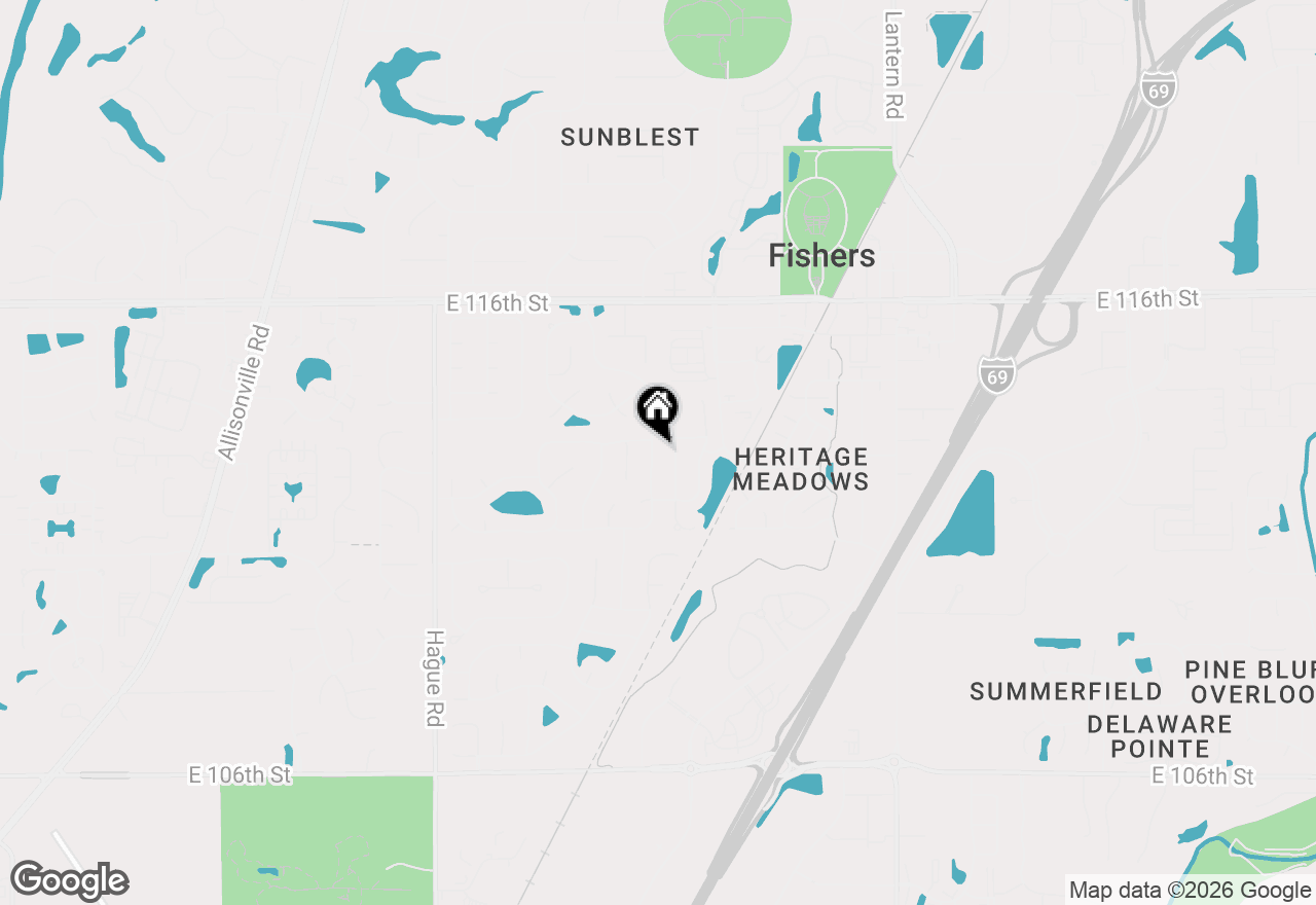 Map of 11289 Tufton Street, Fishers, IN 46038