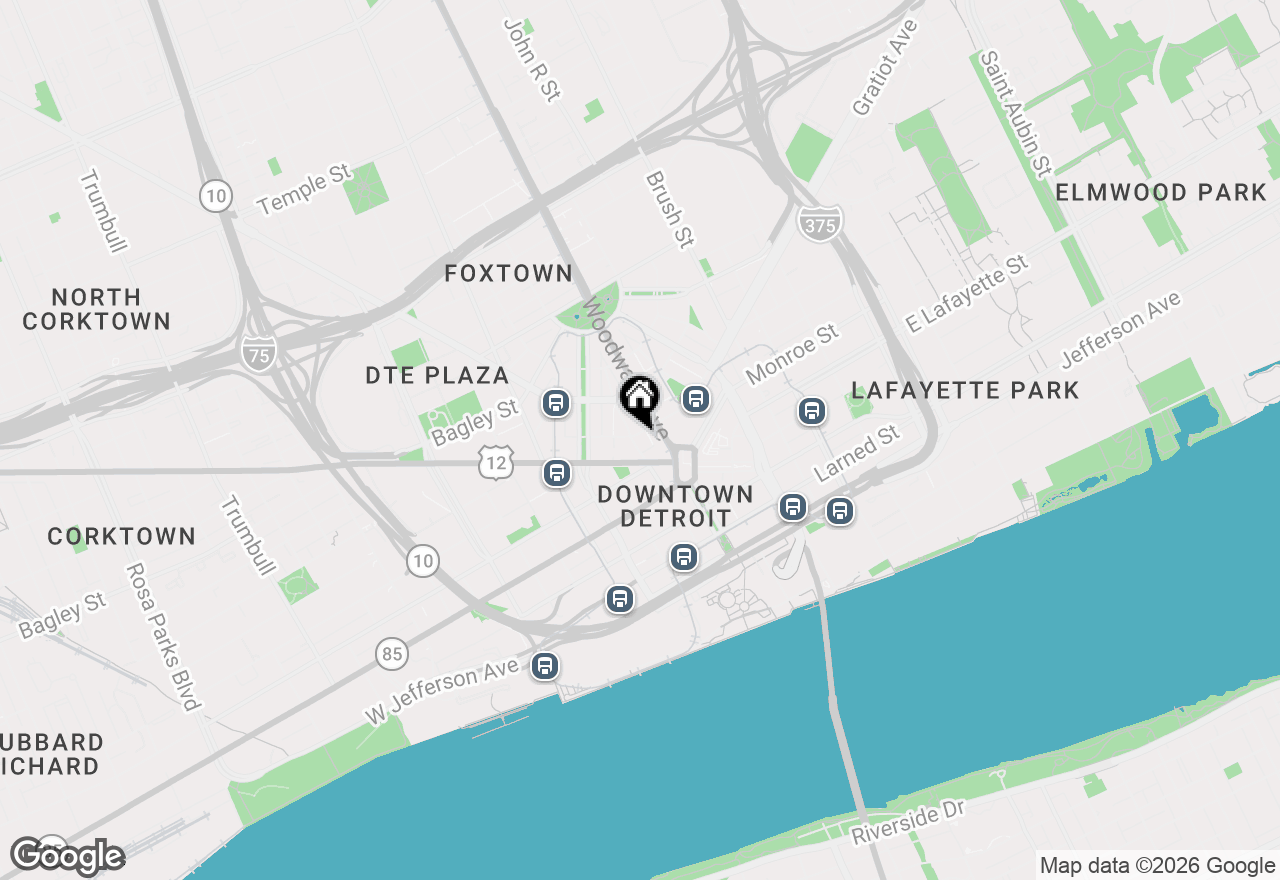 Map of 1150 Griswold Street, Detroit, MI 48226