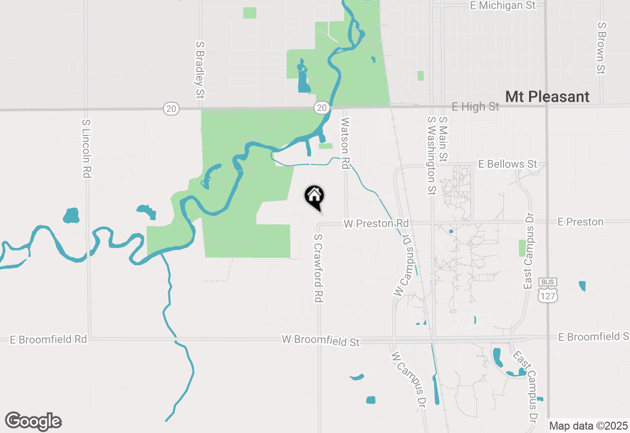 Map of 1217 Tomah Drive, Mt Pleasant, MI 48858