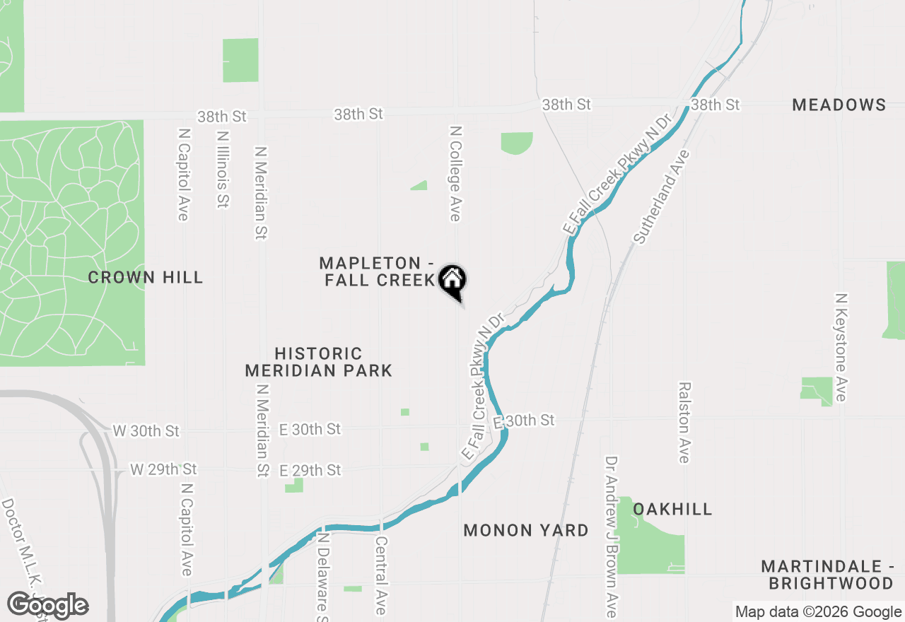 Map of 3272 N College Avenue, Indianapolis, IN 46205