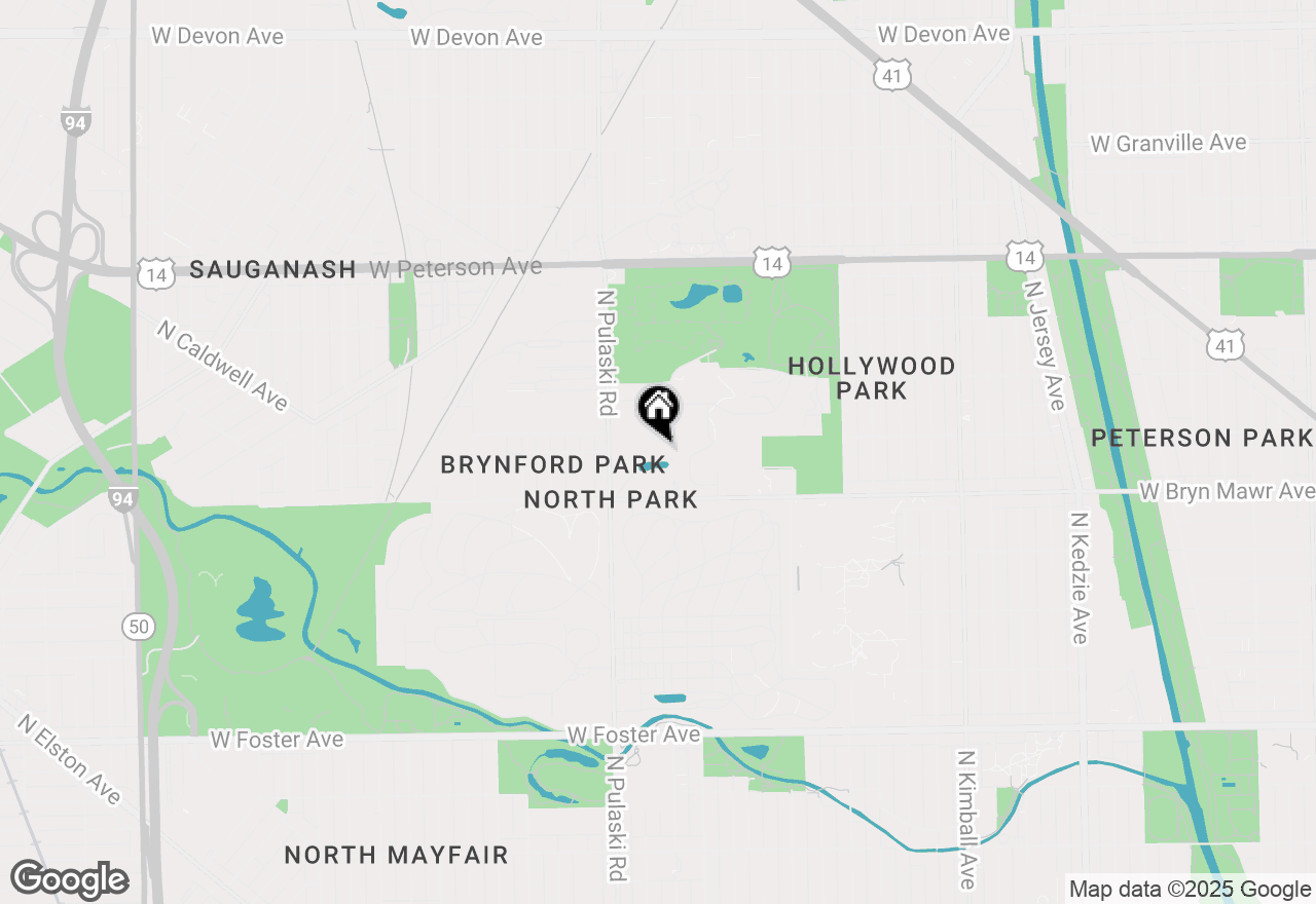 Map of 3940 W Bryn Mawr Avenue #405, Chicago, IL 60659