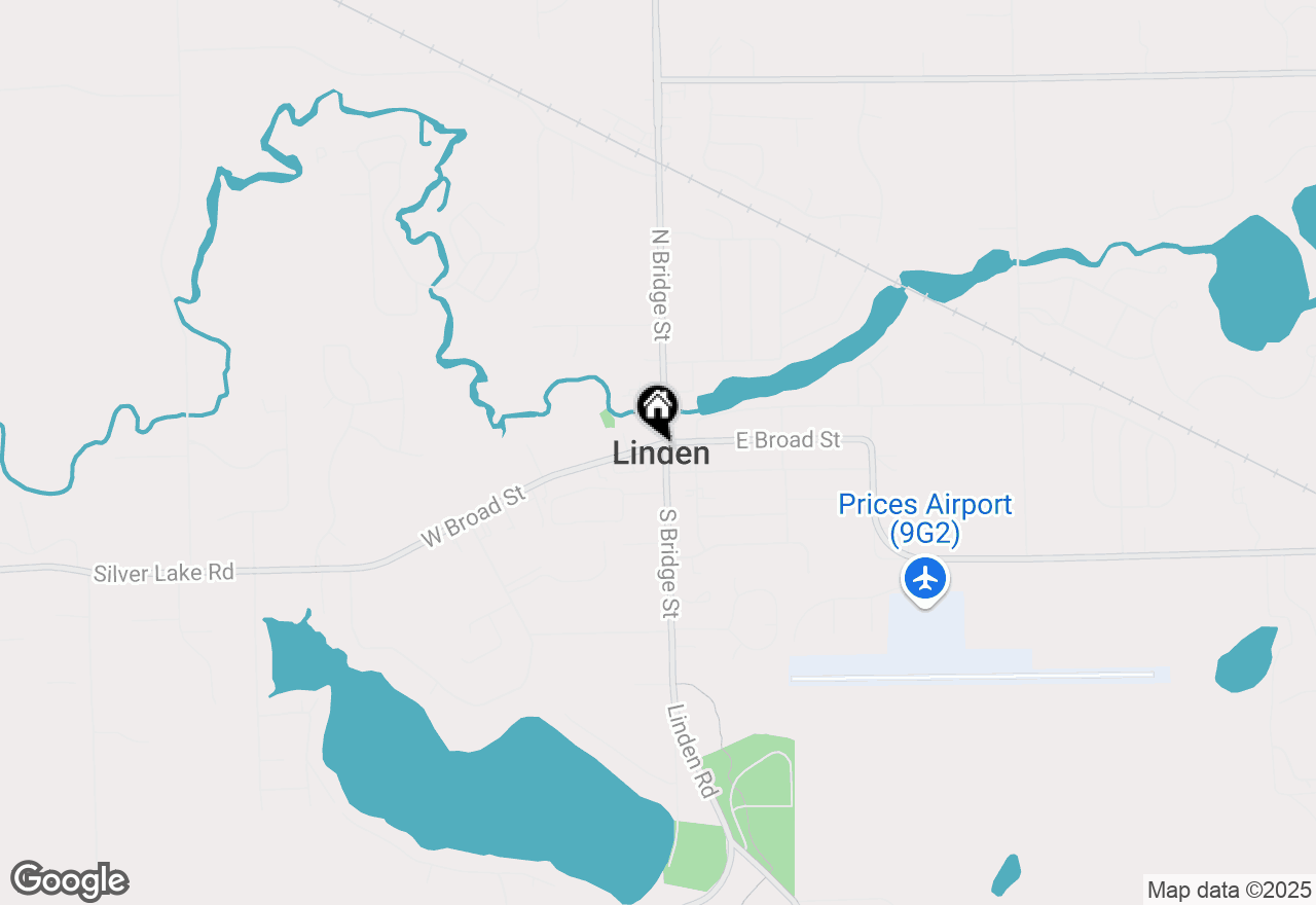 Map of 106 S Bridge Street, Linden, MI 48451