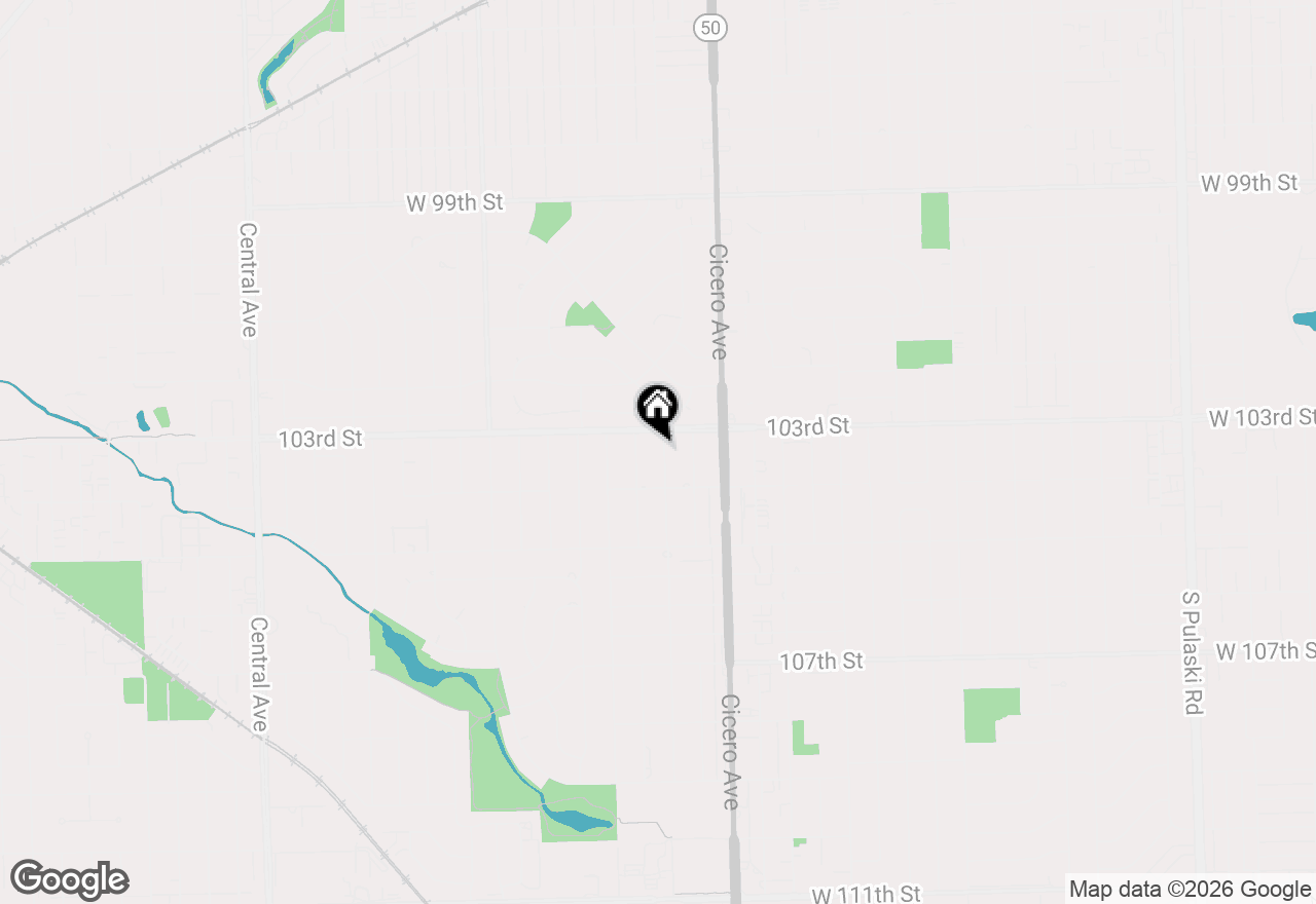 Map of 10316 Lamon Avenue, Oak Lawn, IL 60453