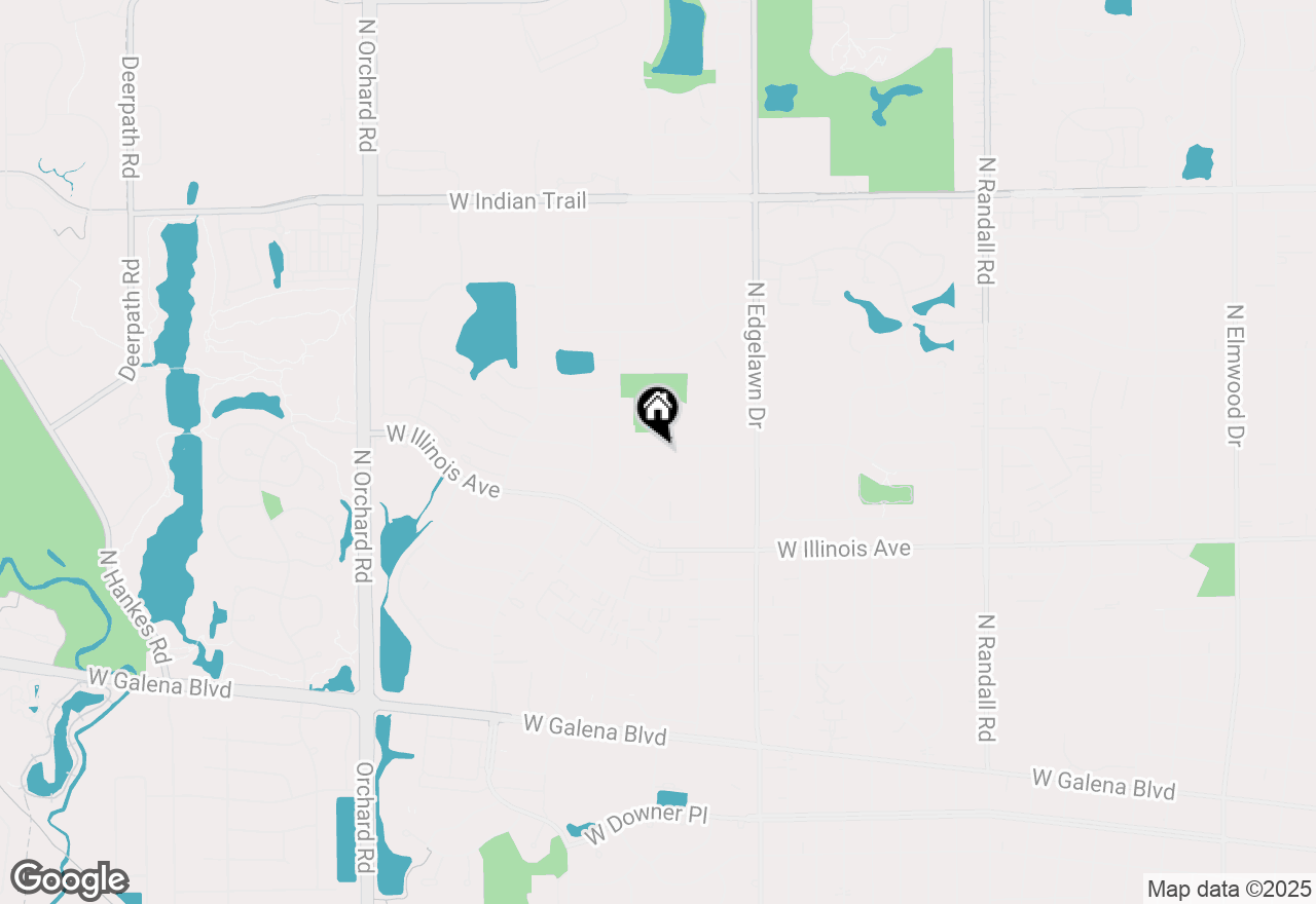Map of 1960 Heather Drive, Aurora, IL 60506