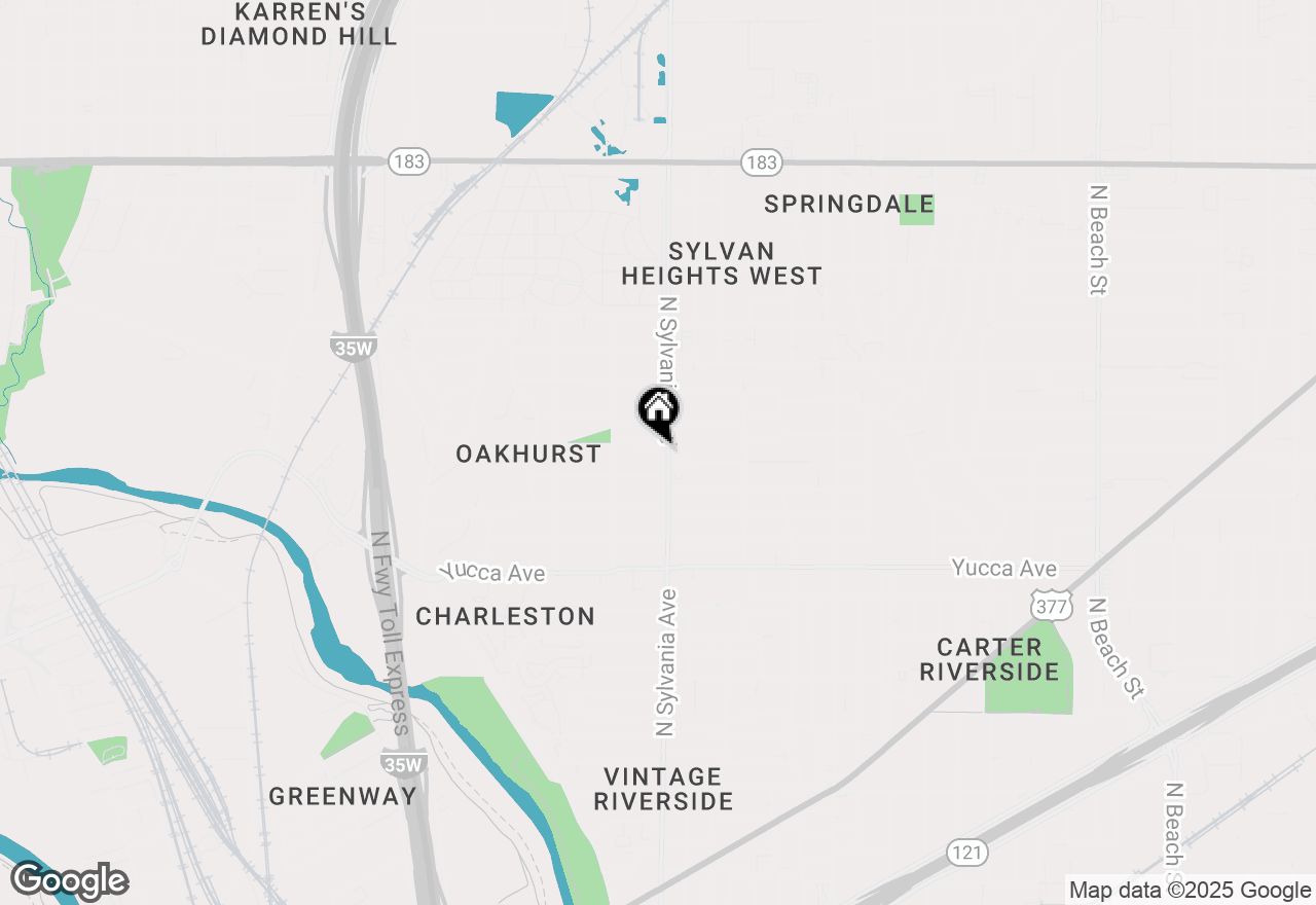 Map of 1617 N Sylvania Avenue, Fort Worth, TX 76111