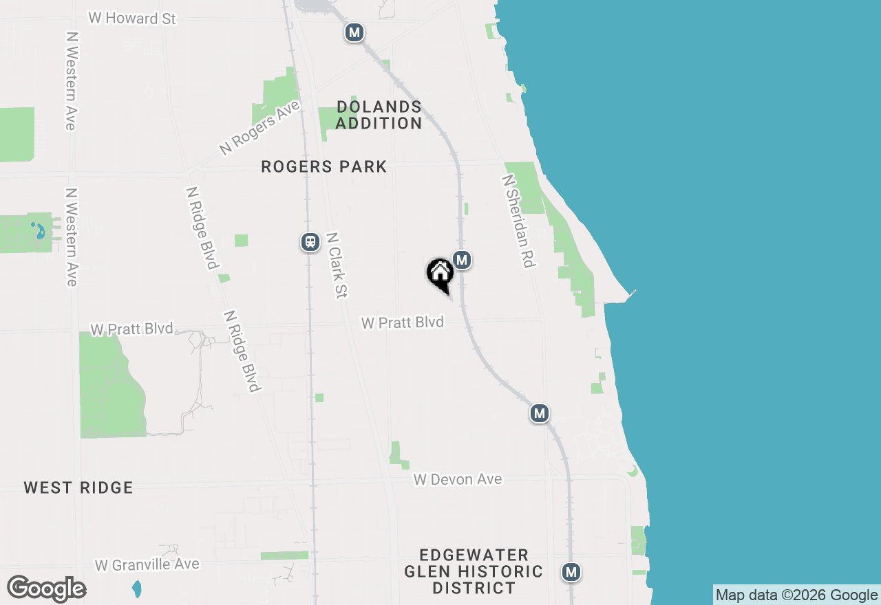 Map of 1441 W Farwell Avenue #3C, Chicago, IL 60626