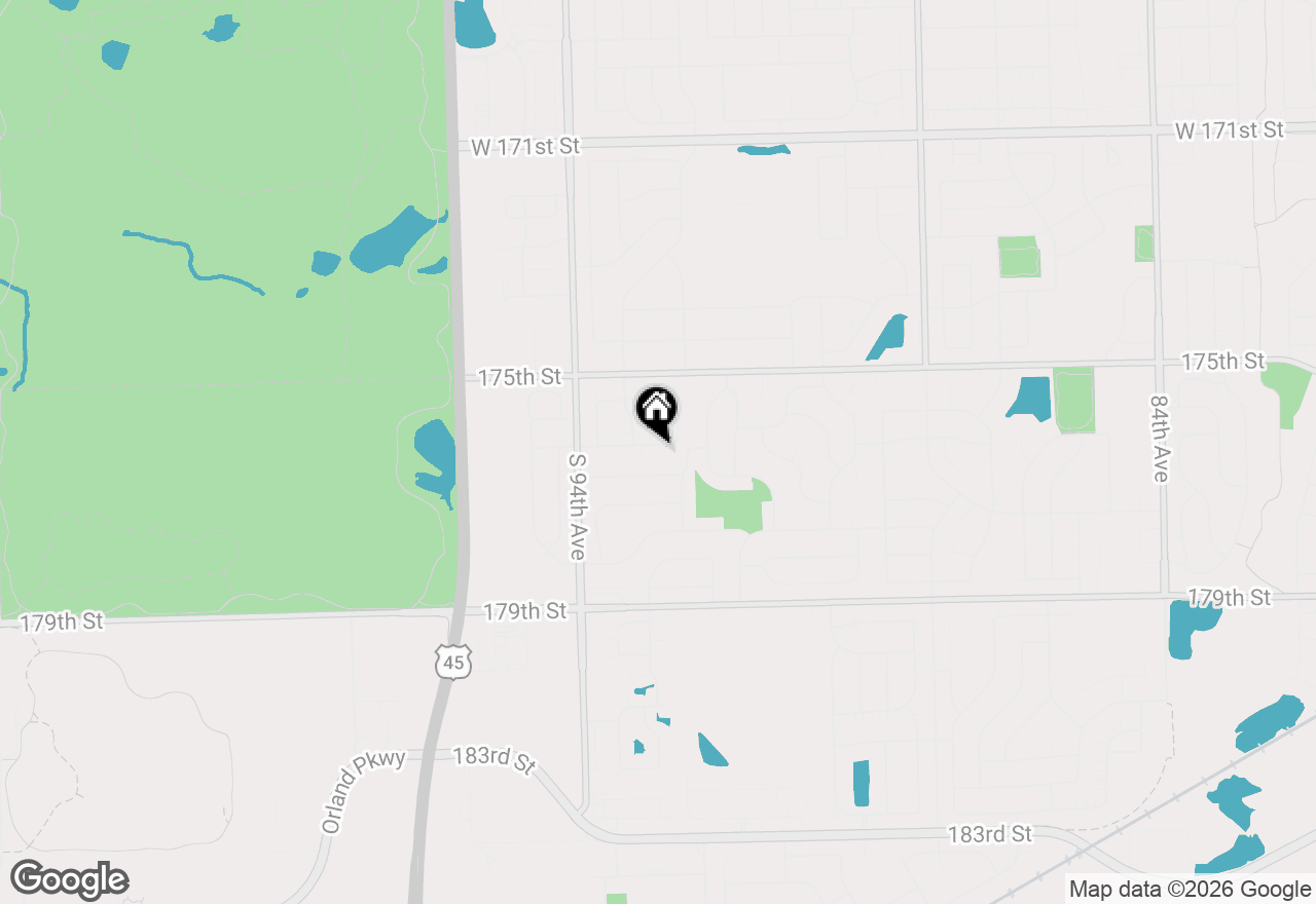Map of 9241 Windsor Parkway, Tinley Park, IL 60487