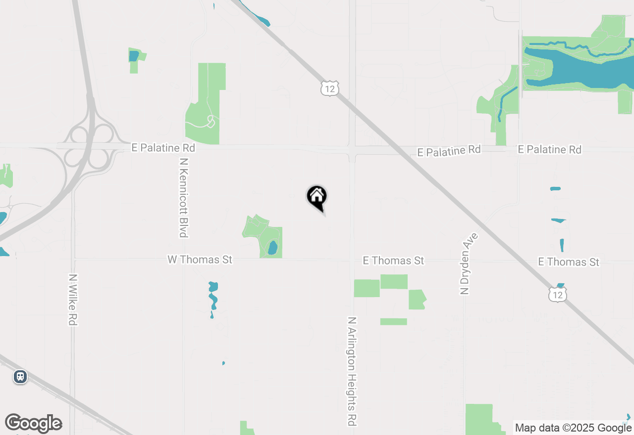 Map of 110 W Maude Avenue, Arlington Heights, IL 60004