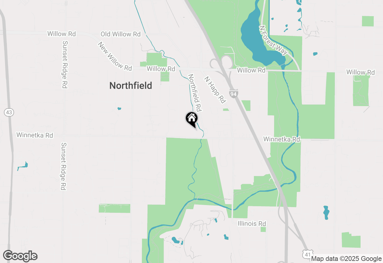 Map of 120 Riverside Drive, Northfield, IL 60093