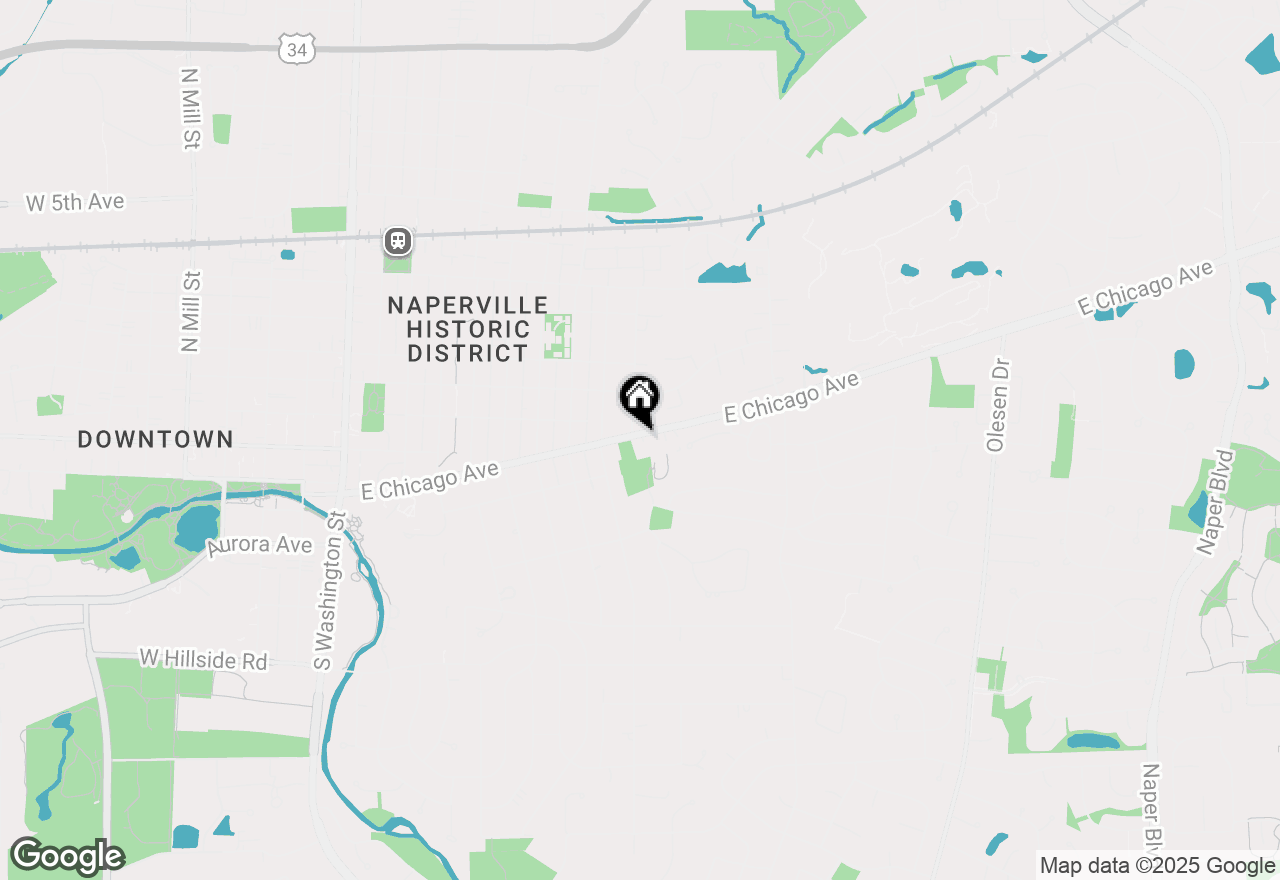 Map of 912 E Chicago Avenue, Naperville, IL 60540
