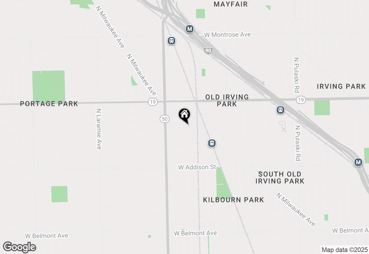 Map of (Address confidential), Chicago, Illinois 60641