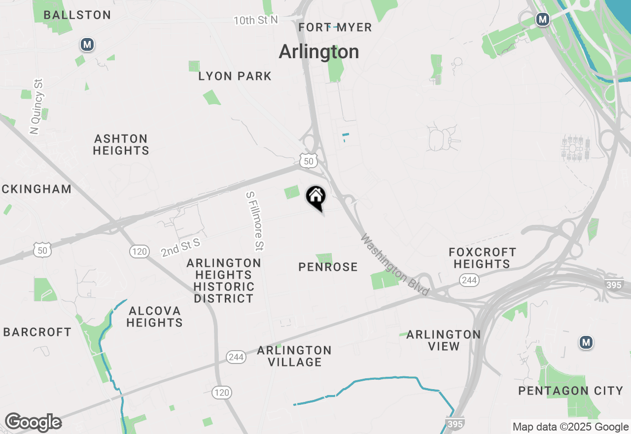 Map of 303 Wayne Street S, Arlington, VA 22206