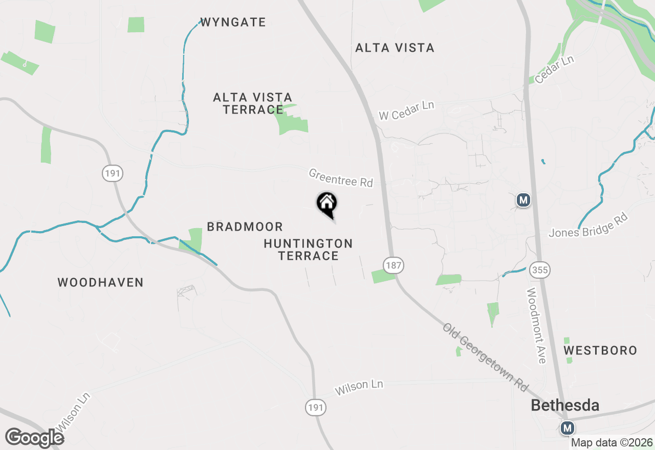 Map of 5522 Lincoln Street, Bethesda, MD 20817