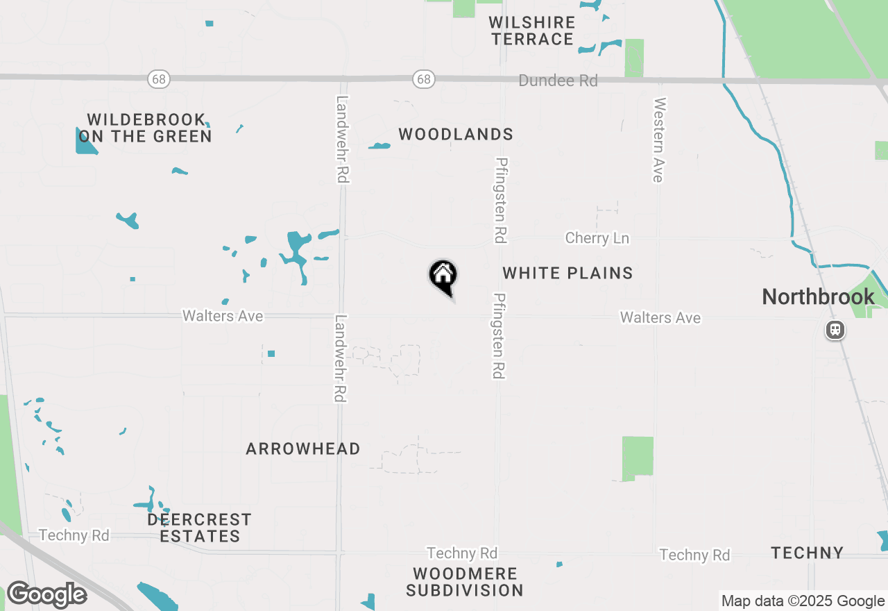 Map of 1336 Christina Lane, Northbrook, IL 60062