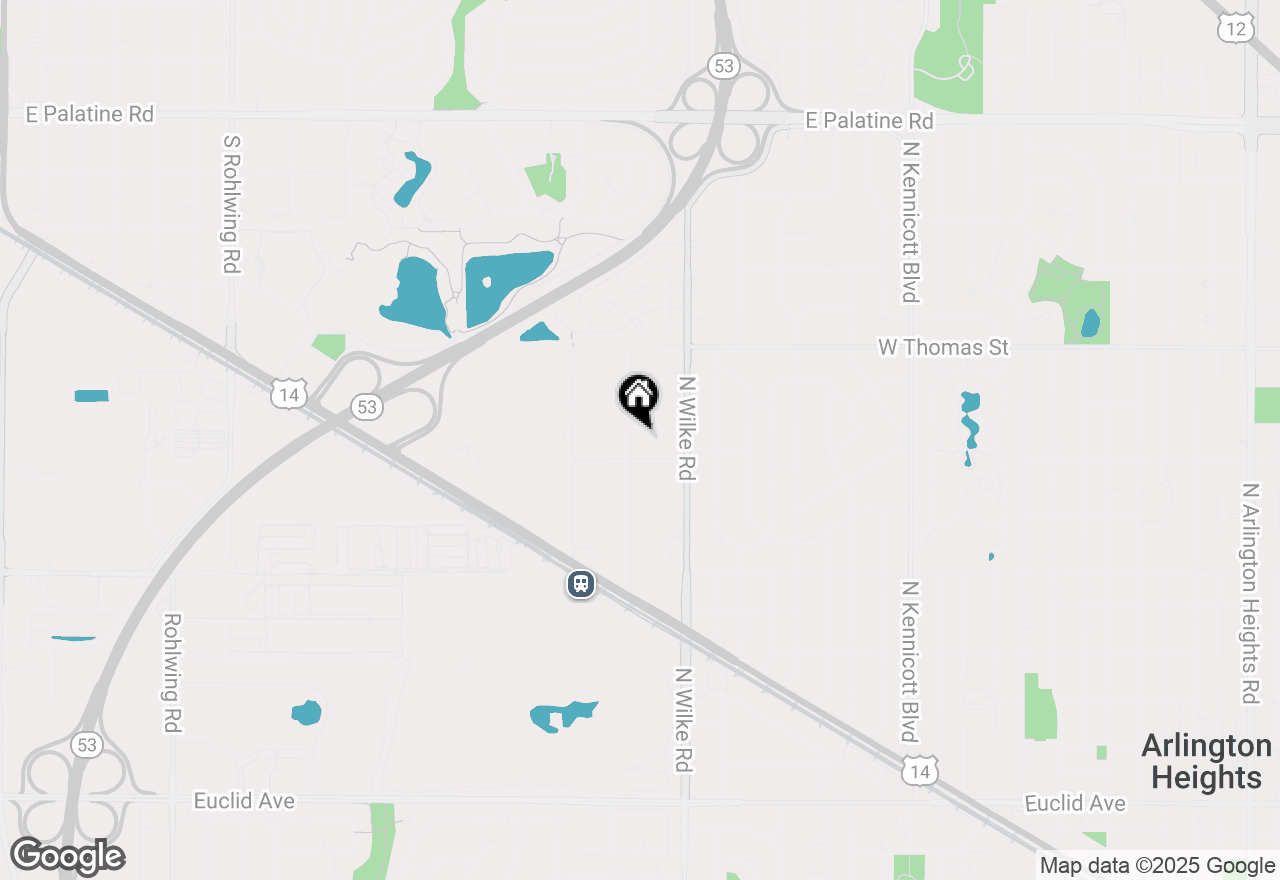 Map of 543 S Warren Avenue, Palatine, IL 60074