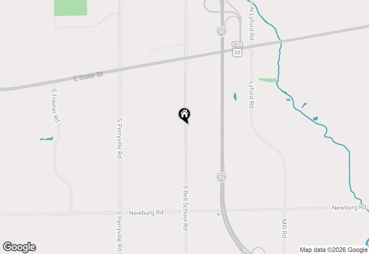 Map of 887 S Bell School Road, Rockford, IL 61108