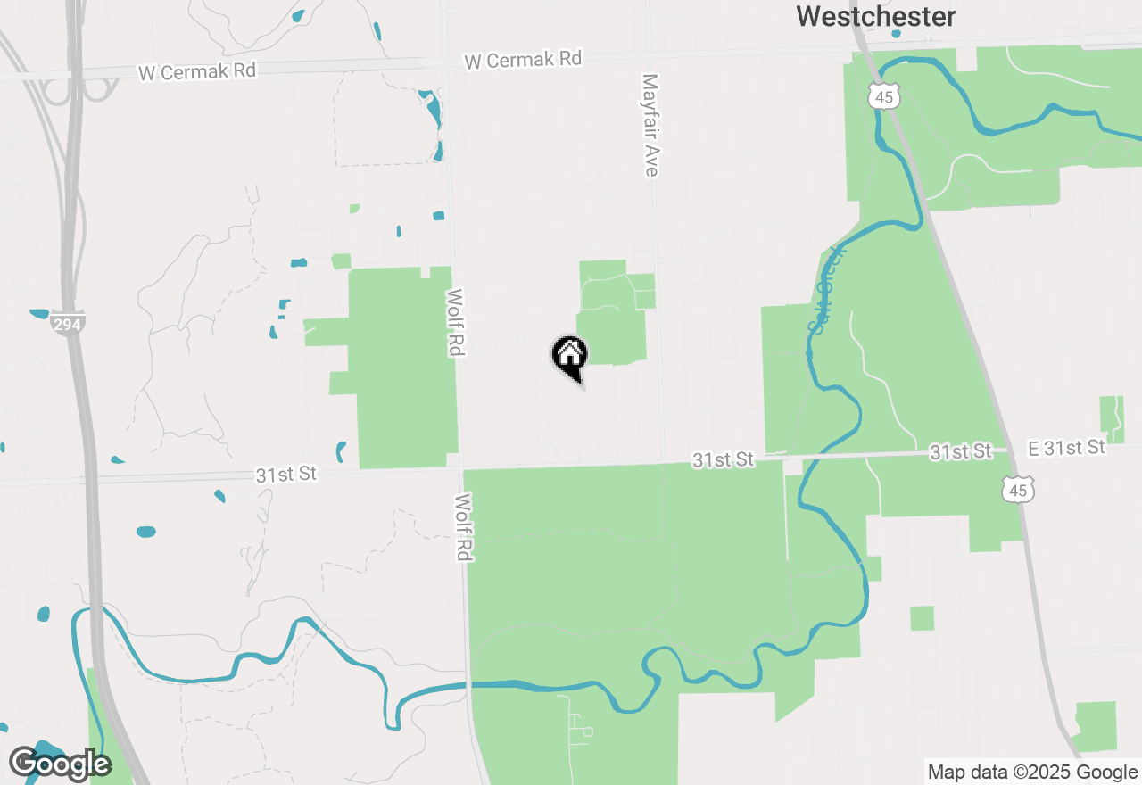 Map of 2925 Ashton Court, Westchester, IL 60154