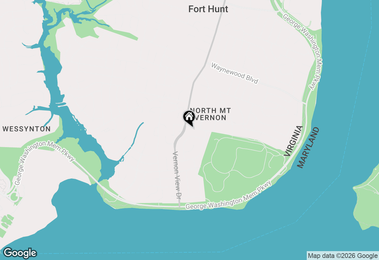 Map of 8810 Fort Hunt Road, Alexandria, VA 22308