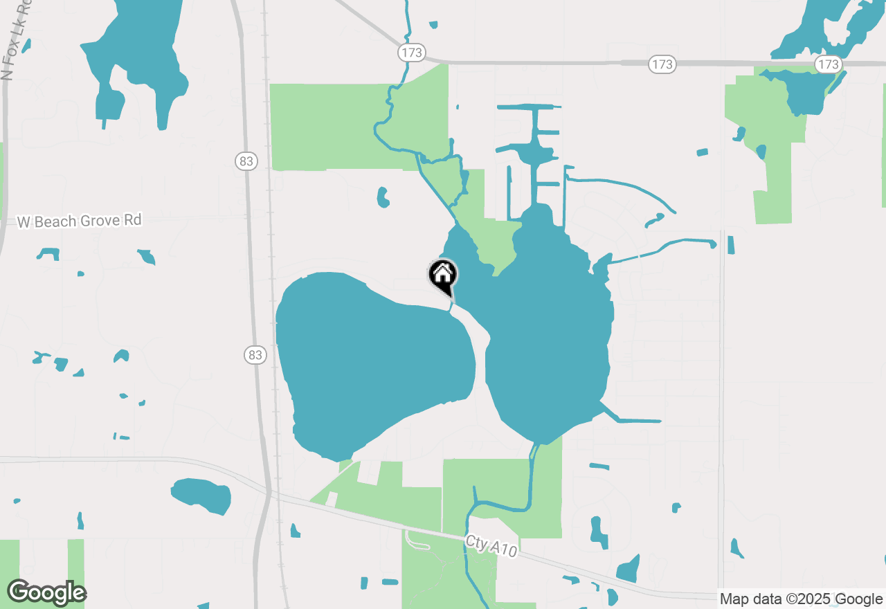 Map of 22869 W Lake Shore Drive, Antioch, IL 60002