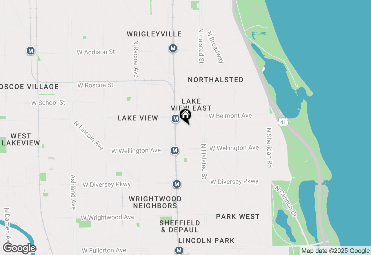 Map of 901 W Fletcher Street #2, Chicago, IL 60657