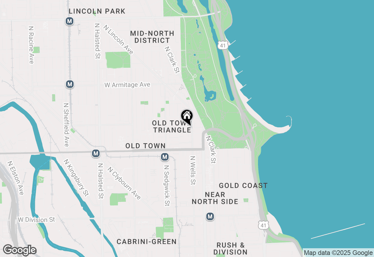 Map of 1717 N Crilly Court #4, Chicago, IL 60614