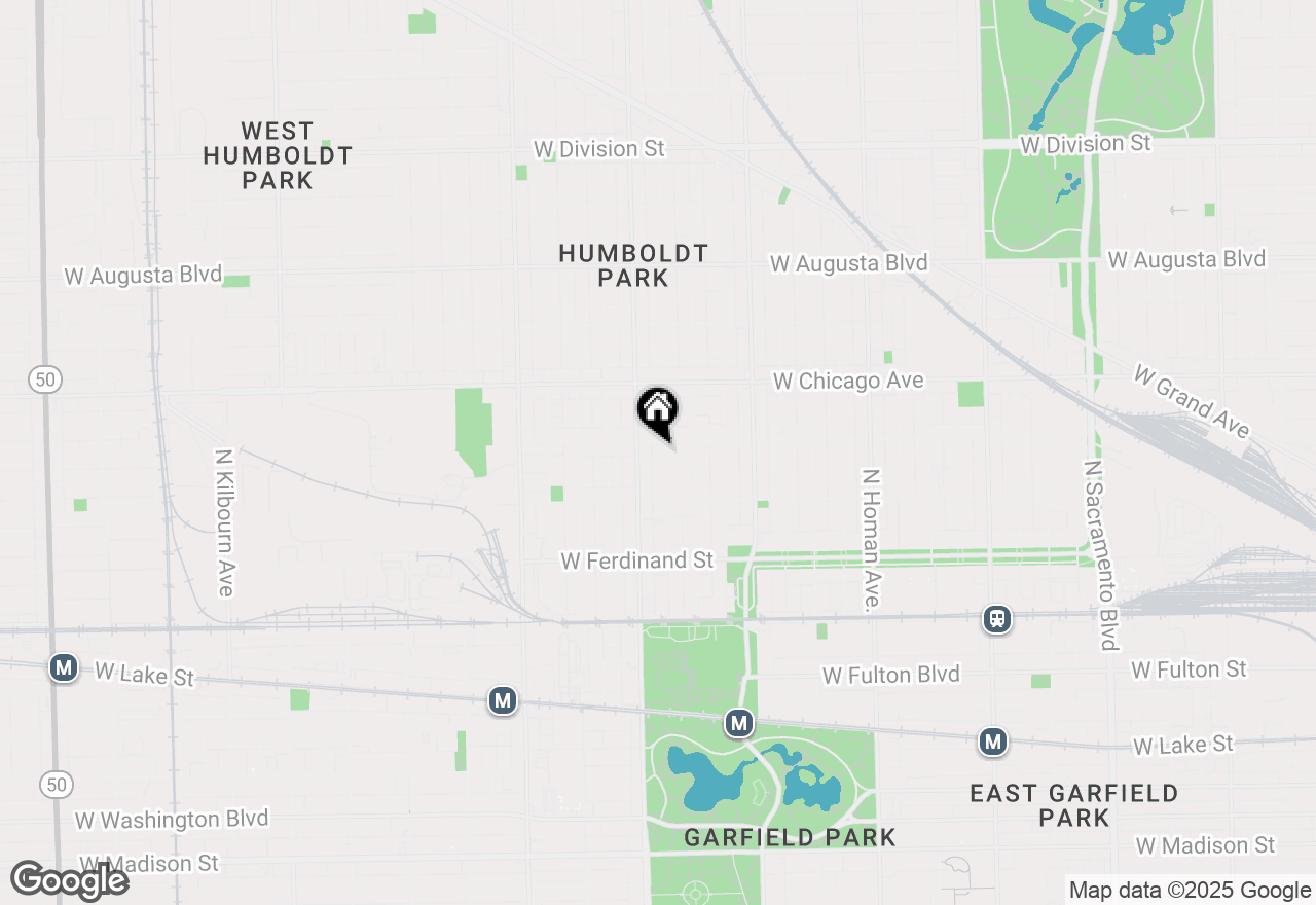 Map of 648 N Ridgeway Avenue, Chicago, IL 60624