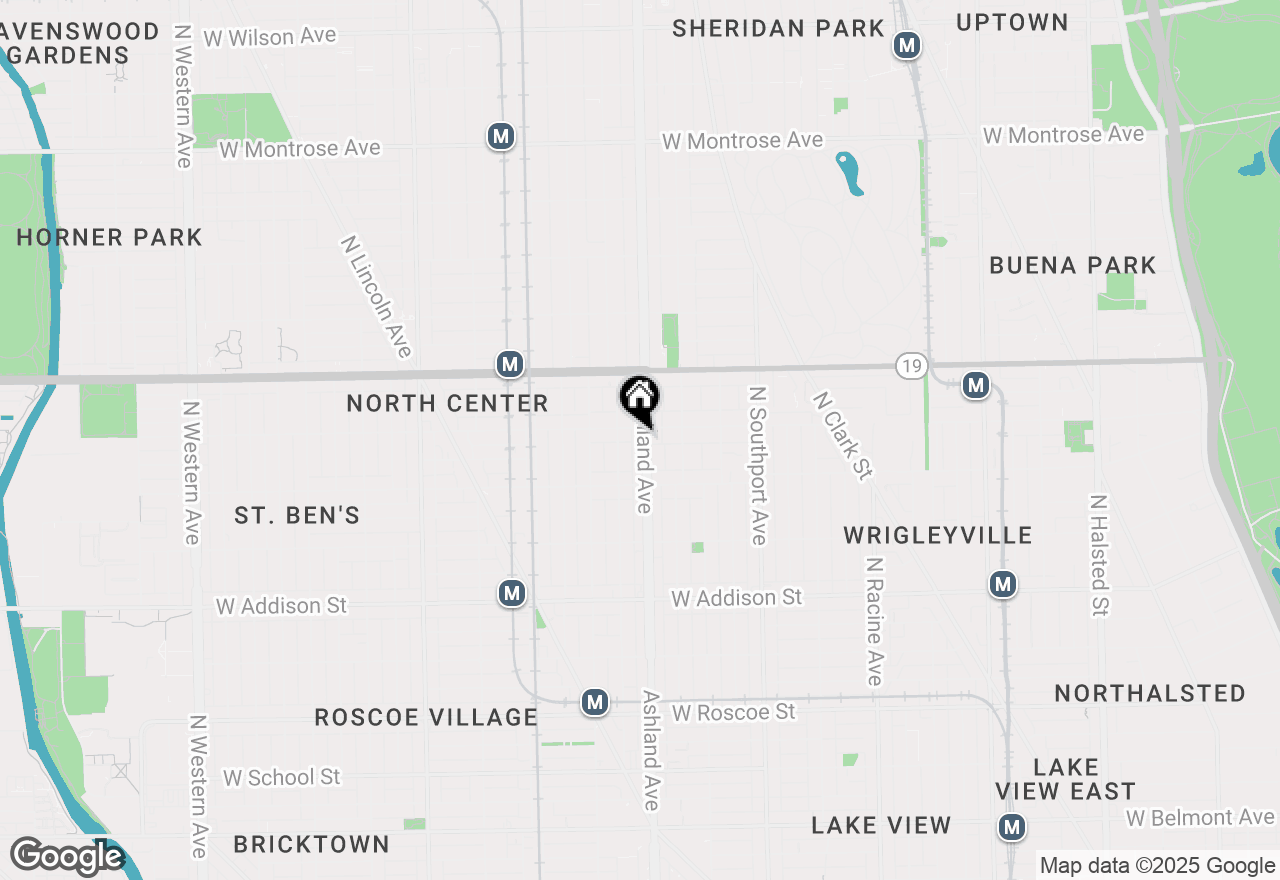 Map of 3844 N Ashland Avenue #25, Chicago, IL 60613