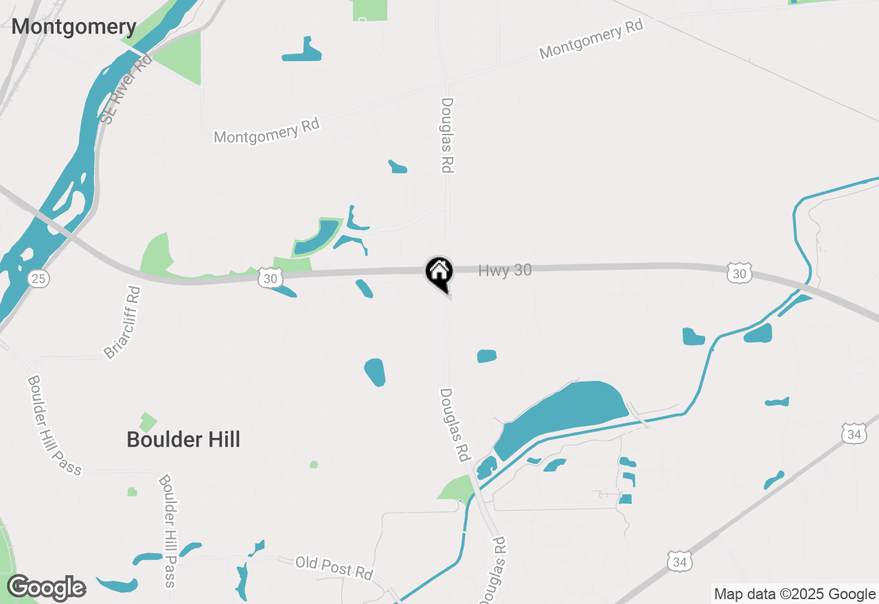 Map of 1 E Merchants Drive #208, Oswego, IL 60543