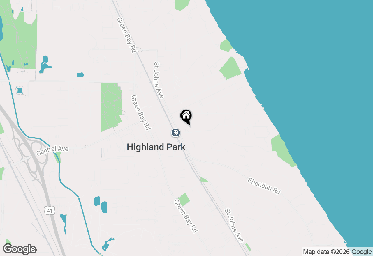 Map of 493 Hazel Avenue, Highland Park, IL 60035