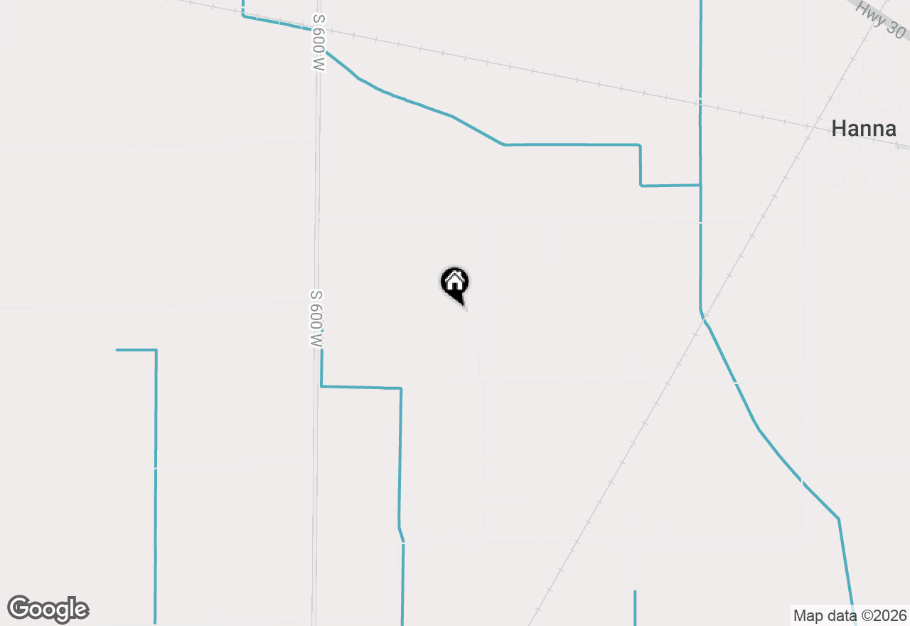 Map of 14066 S 550 W, Hanna, IN 46340