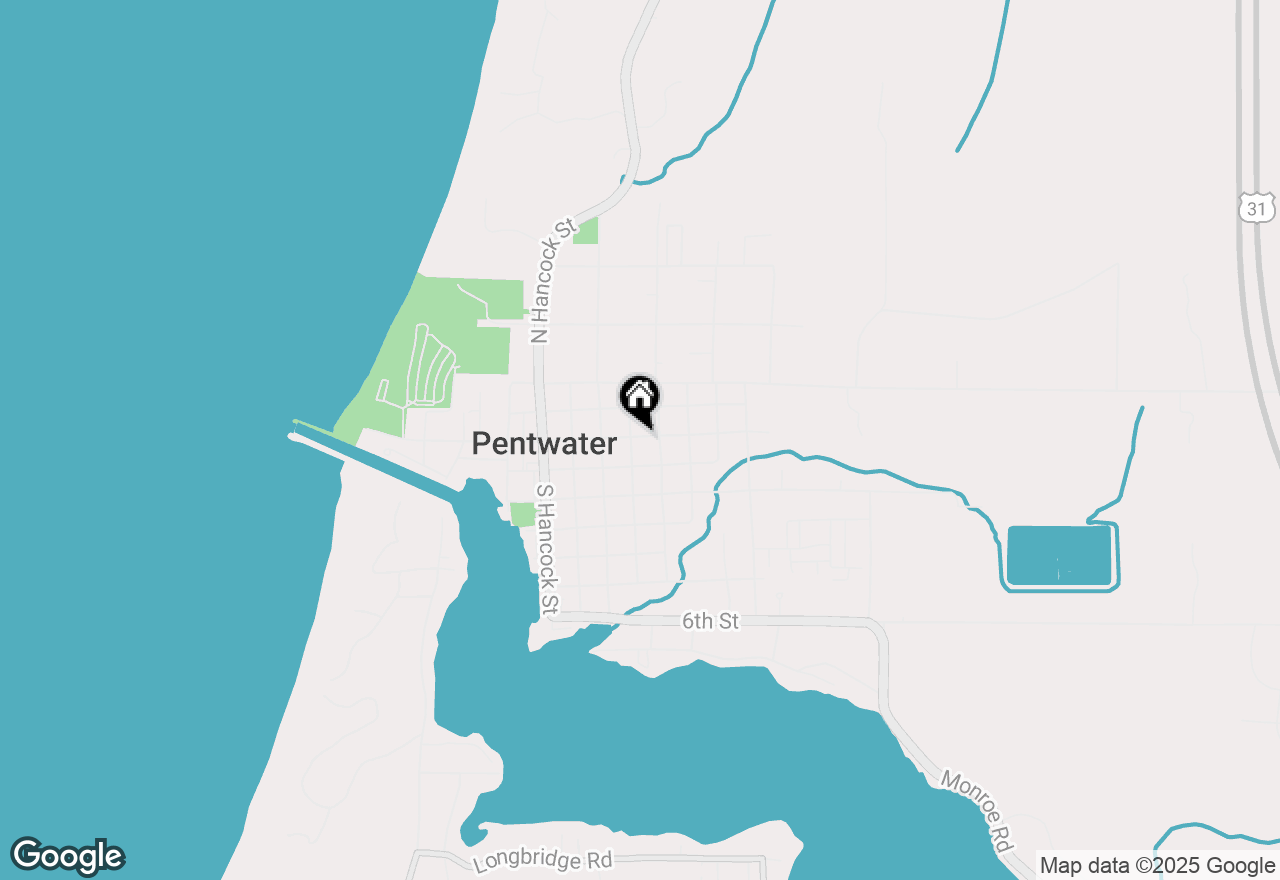 Map of 482 S Hancock, Pentwater, MI 49449