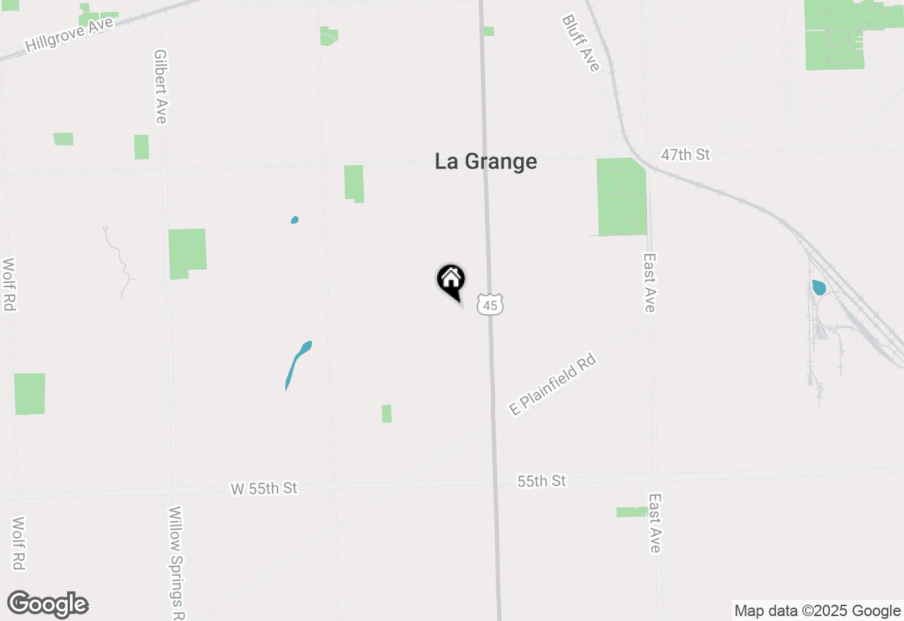 Map of 835 S Ashland Avenue, La Grange, IL 60525